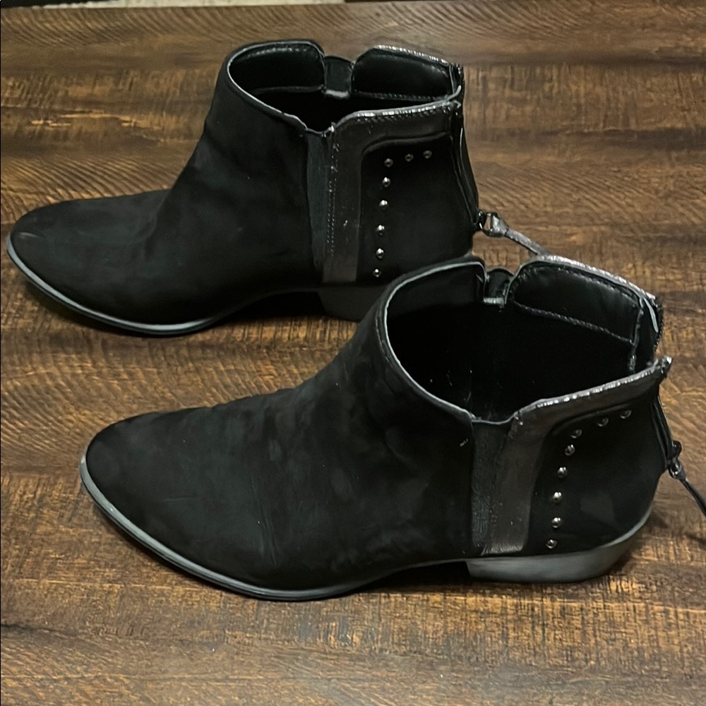 Women’s Candies Black Ankle Boots Size 9 Med